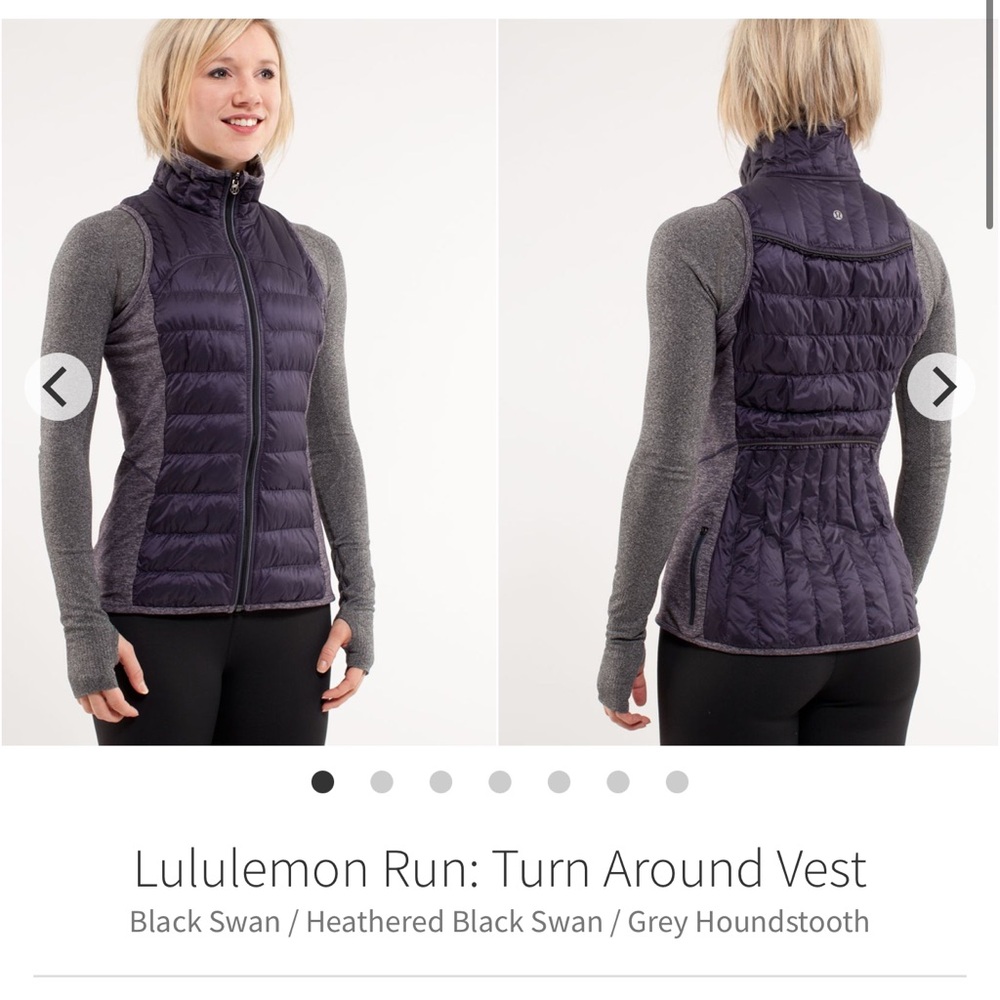 167-$55 *FREE SHIPPING* Lululemon Run: Turn Around Vest REVERSIBLE size 6 - Picture 2 of 6